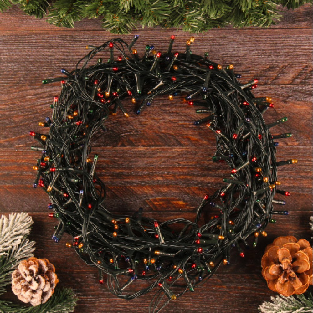 Гирлянда электрическая LED "Нить", 15 м, мультиколор - 4