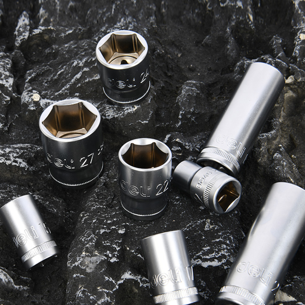 Набор инструмента 1/4", 3/8", 1/2" Deli RS EDQ45216, 216 предметов - 8