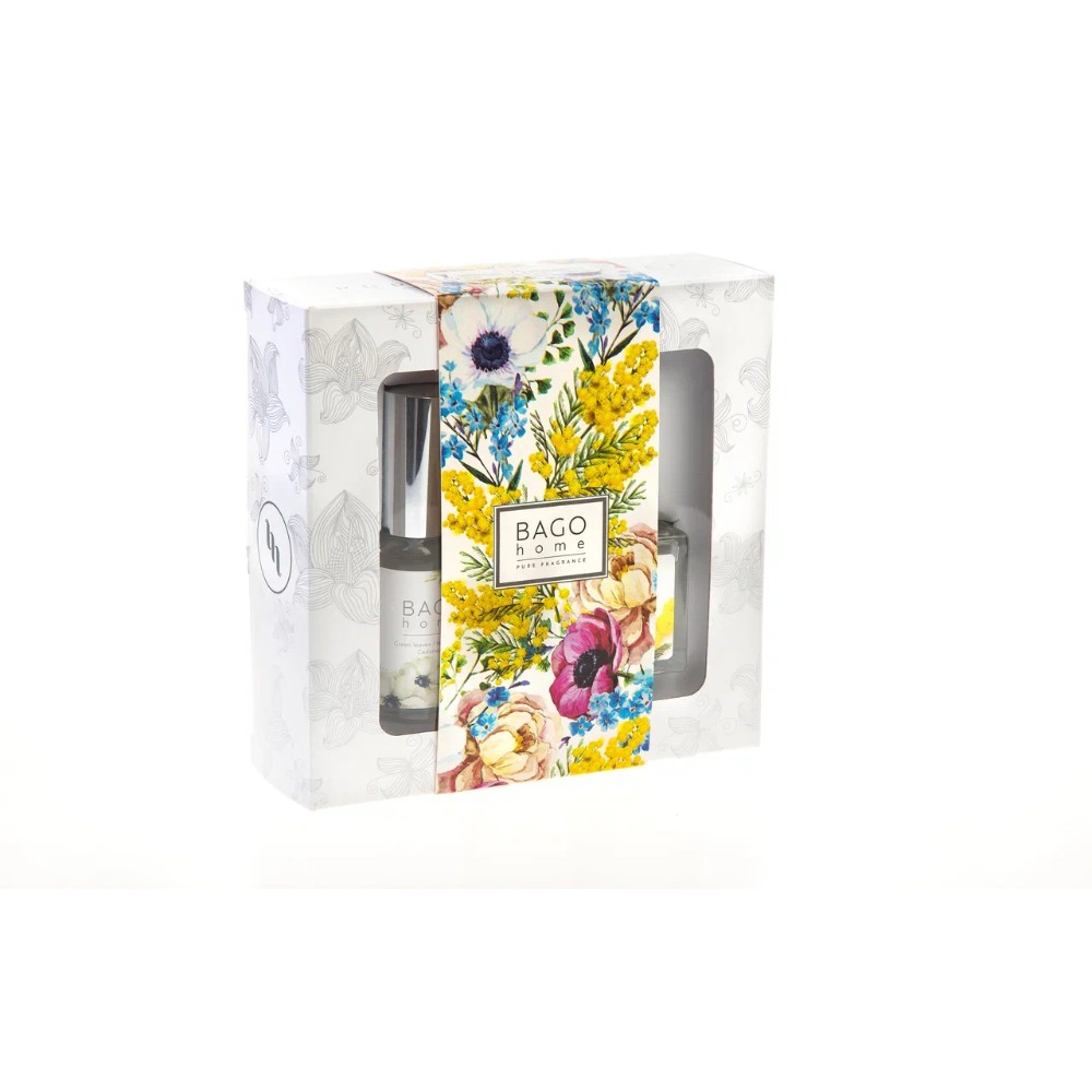 Набор ароматический BAGO HOME (диффузор мимоза 50мл, спрей первые цветы 30мл) - 3
