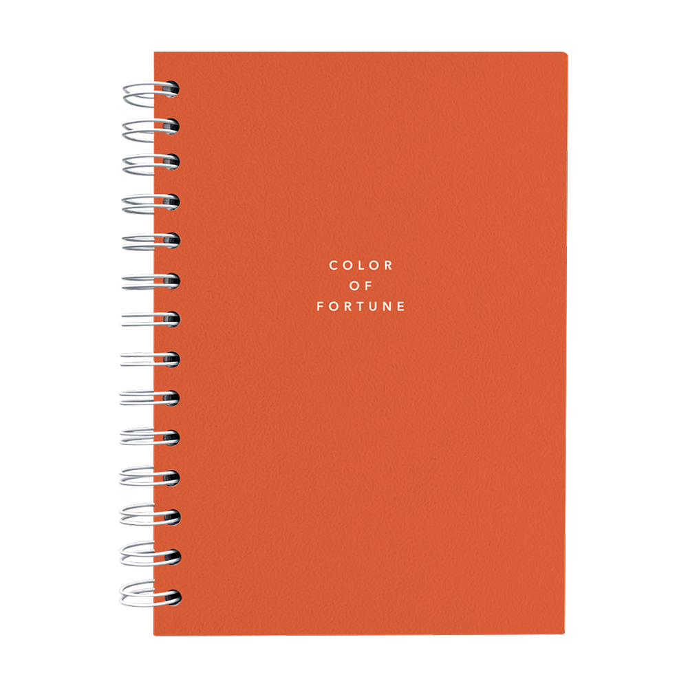 Тетрадь "Block", A5, 120 листов, клетка, спираль сбоку, красный