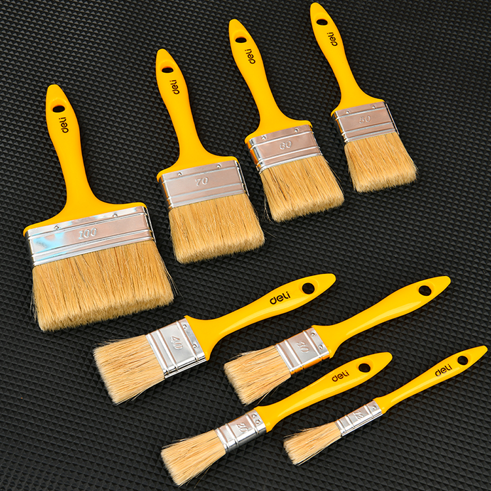 Кисть малярная Deli YS EDL509131, плоская, 12 мм, смешанная щетина - 5