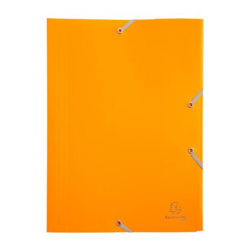 Папка на резинках "Exacompta", A4, 15 мм, полипропилен, желтый