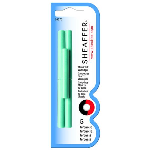 Патрон чернильный "Sheaffer", 38 мм, бирюзовый
