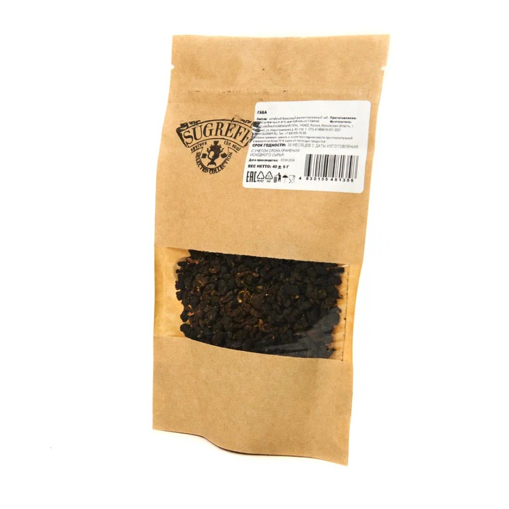 Чай "Сугревъ. Габа", 50 г, зеленый 
