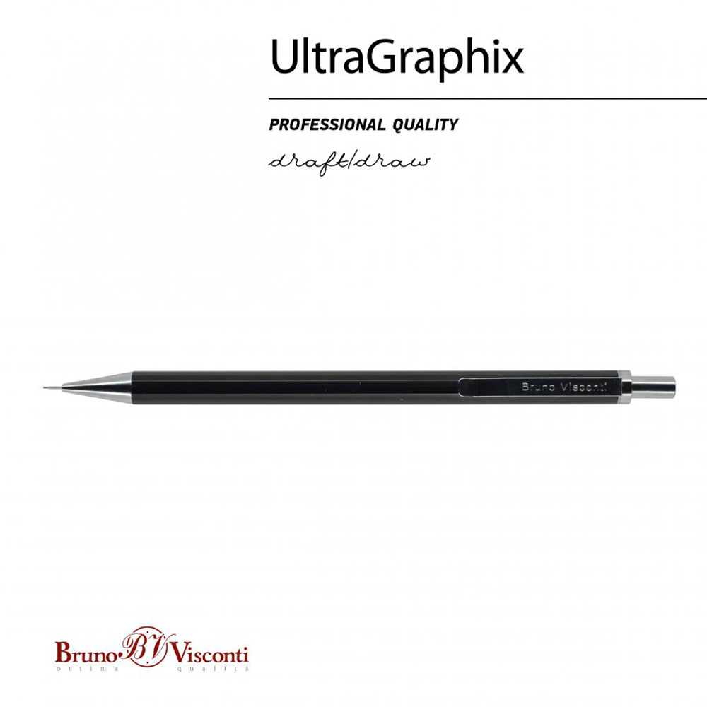 Карандаш автоматический "UltraGraphix", 0.3 мм, с ластиком, ассорти