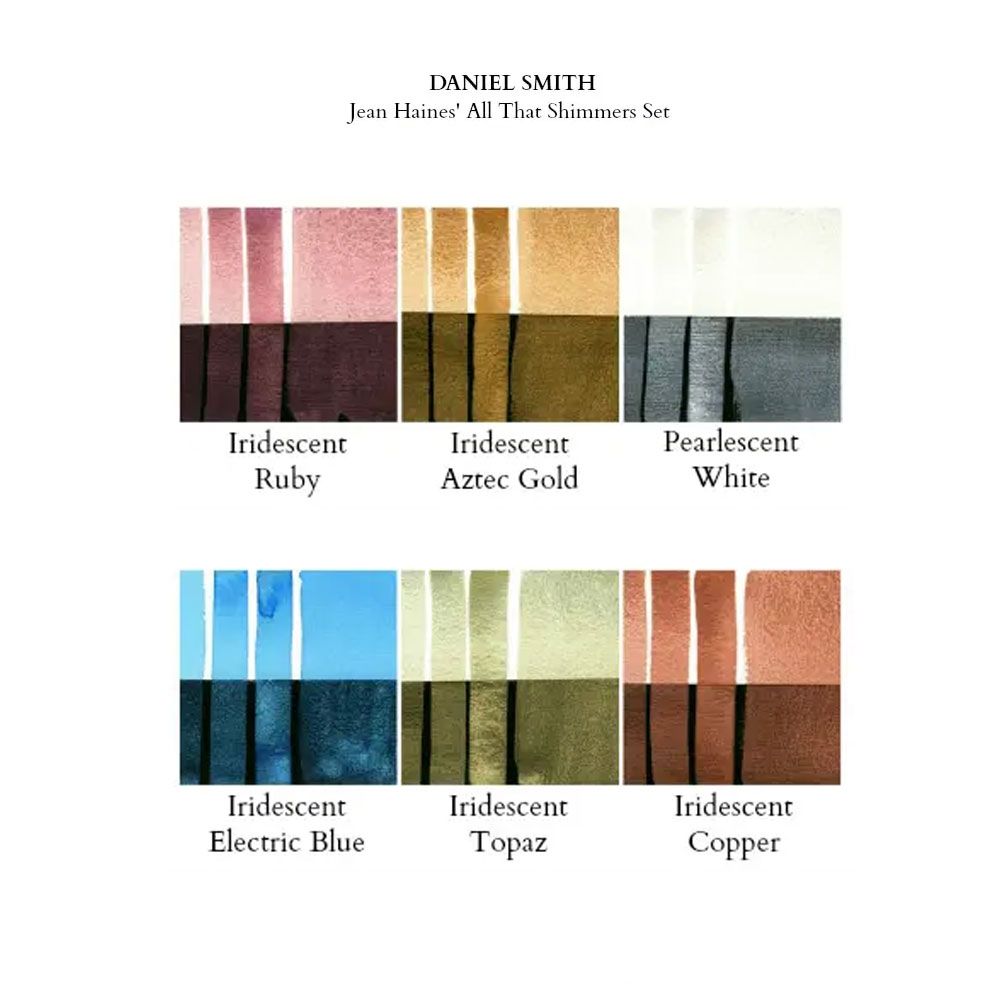 Набор акварели Daniel Smith "Jean Haines’ All That Shimmers Set", 6 цветов, тубы