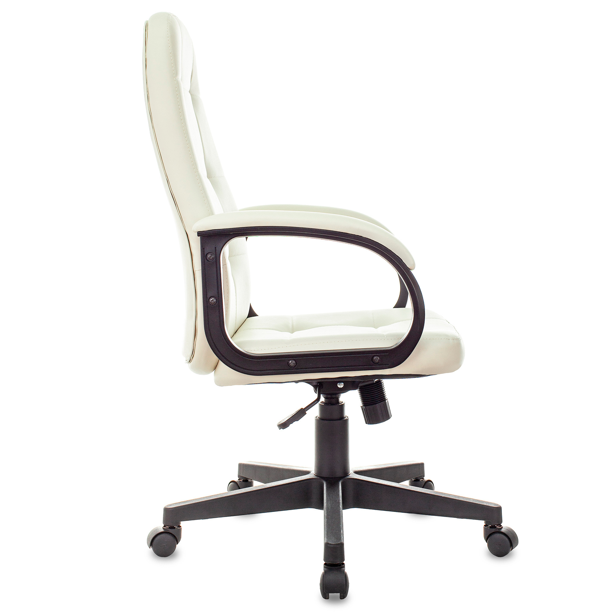Кресло для руководителя Бюрократ "CH 002", экокожа, пластик, слоновая кость - 3