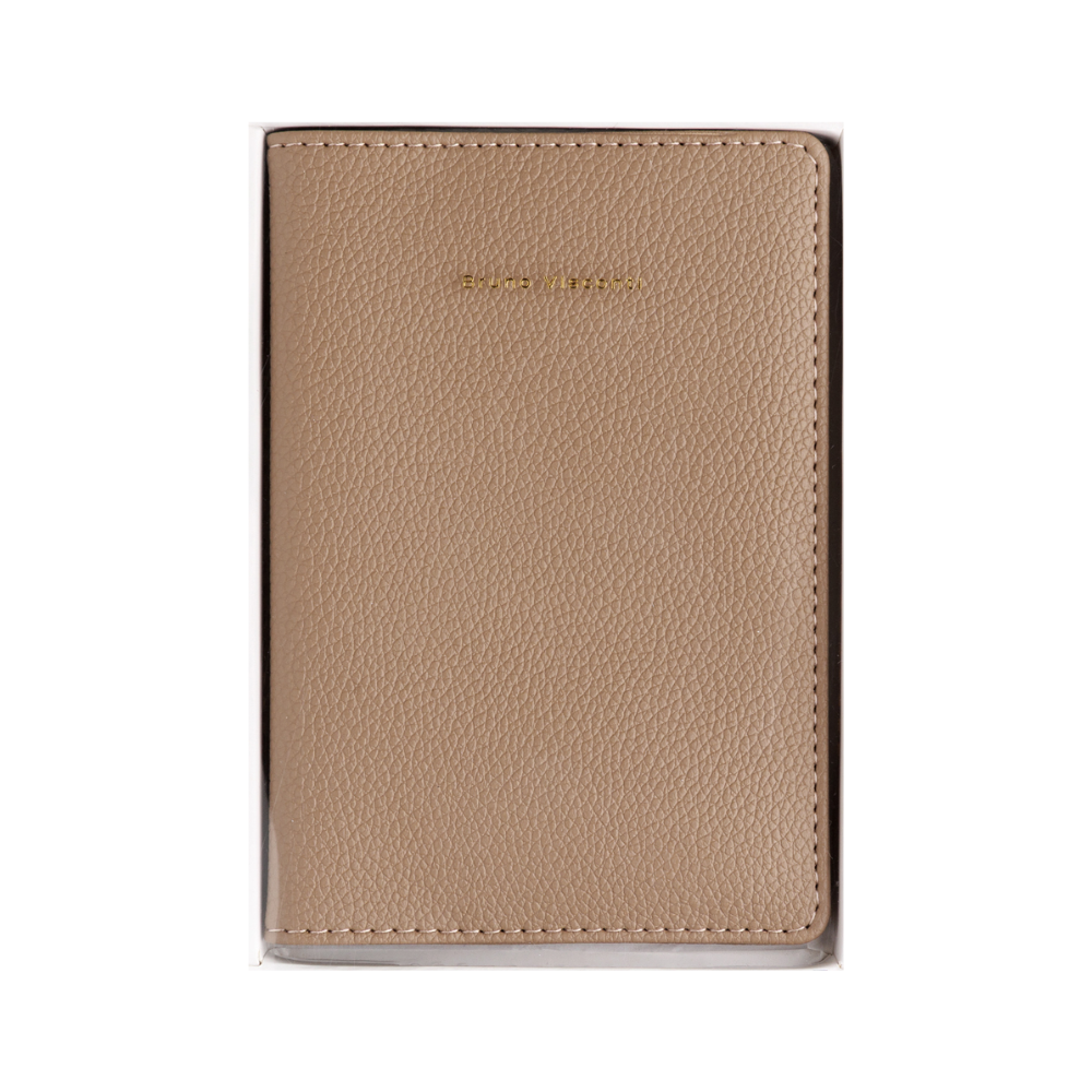 Обложка для паспорта "Бежевая", кожзам