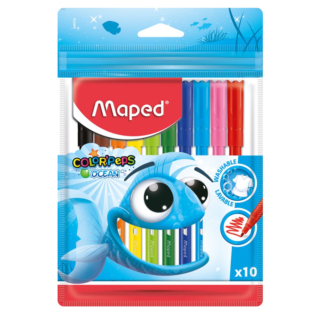 Фломастеры Maped "Color Peps Ocean", 10 шт