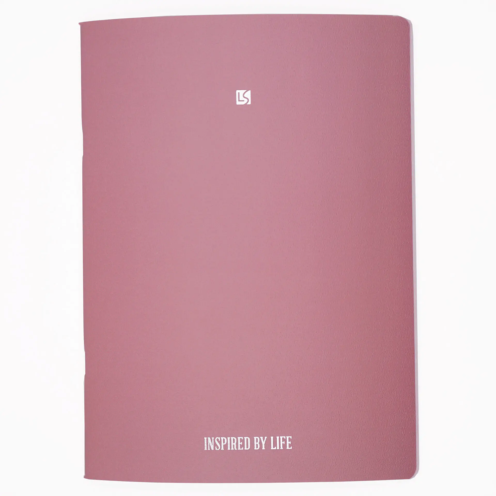 Тетрадь "Floreale. Cedar Rose", А4, 40 листов, клетка, скоба сбоку, розовый