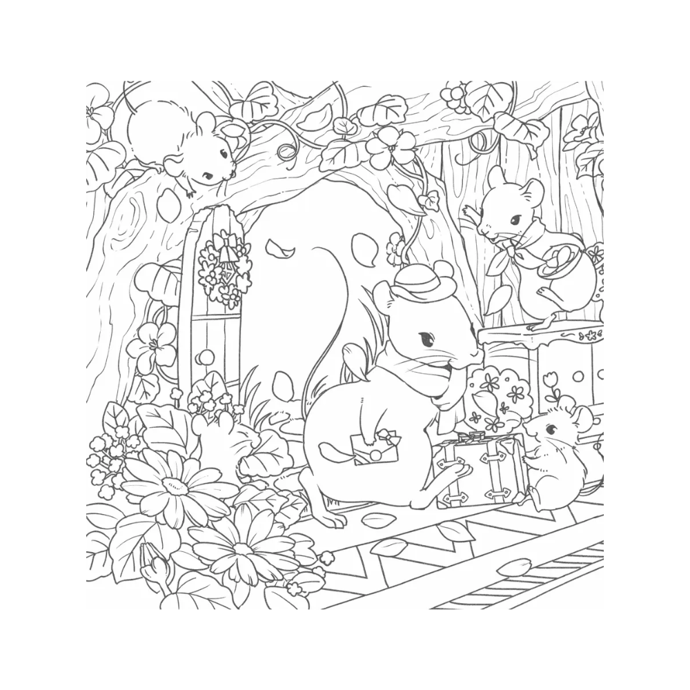 Раскраска "Увлекательные истории лесных зверят. Раскрашиваем приключения очаровательных пушистиков", Нацуки - 6