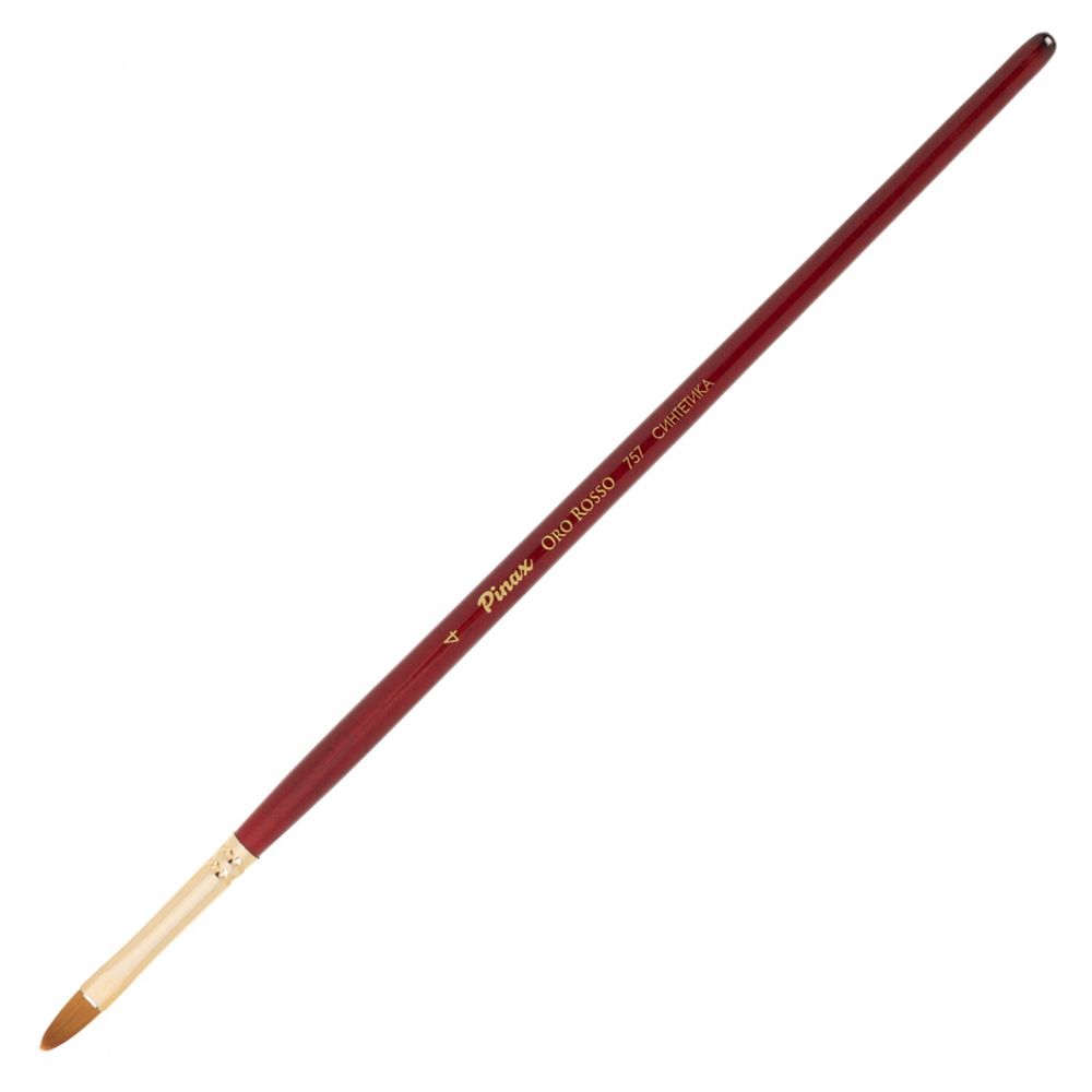 Кисть для рисования "Pinax ORO ROSSO", синтетика, плоскоовальная, №4