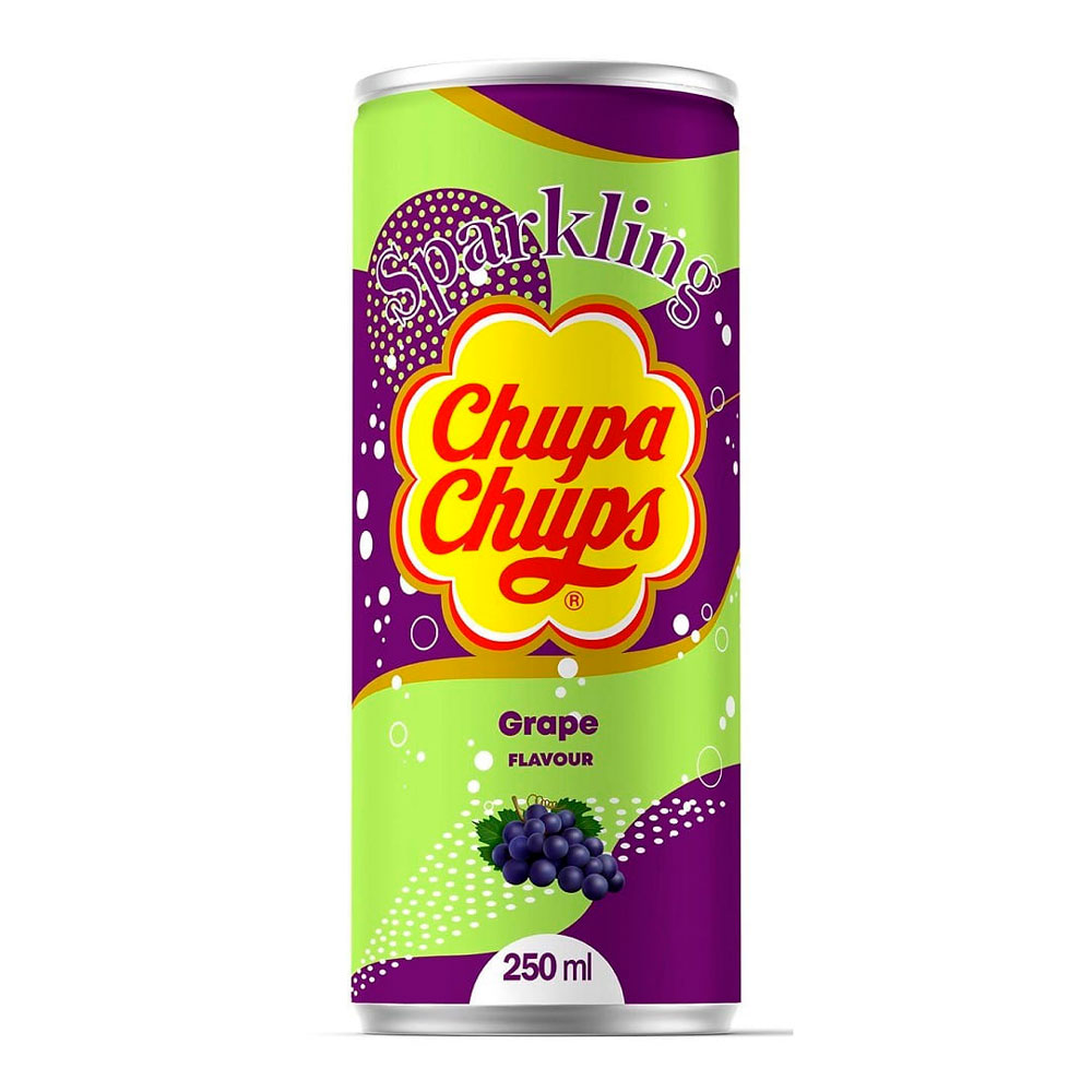 Напиток "Chupa Chups Sparkling", вкус винограда, 0.25 л