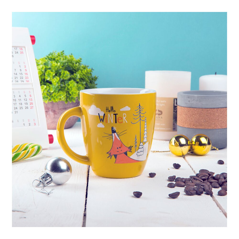 Кружка "Anna", керамика, 310 мл, зеленый - 3