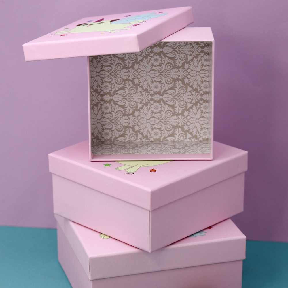 Коробка подарочная "Mopscorn", 19х19х9.5 см - 5