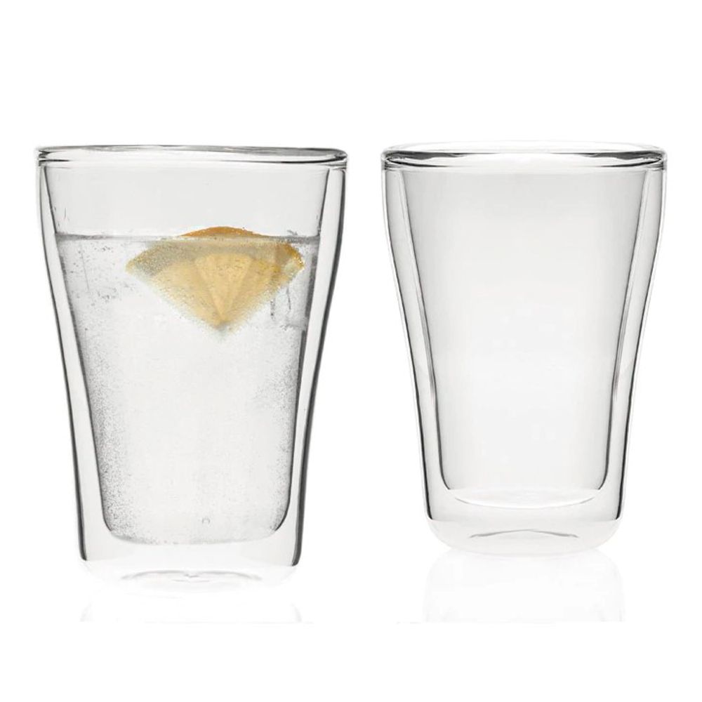 Набор стаканов "Duo", стекло, 345 мл, прозрачный