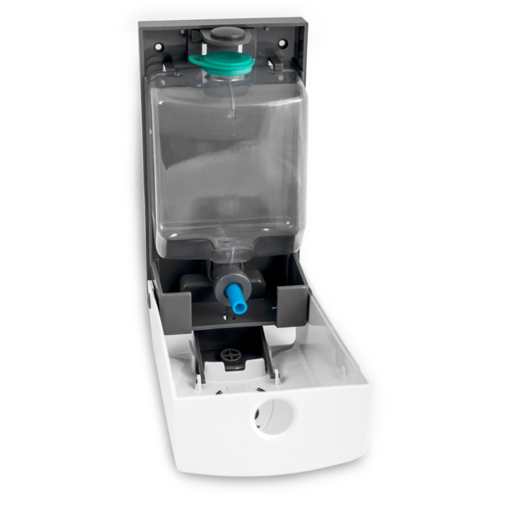 Диспенсер для жидкого мыла BXG "SD-1188", 1 л, ручной, пластик, белый