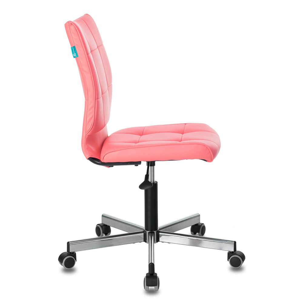 Кресло для персонала "Бюрократ CH-330M", экокожа, металл, розовый - 3