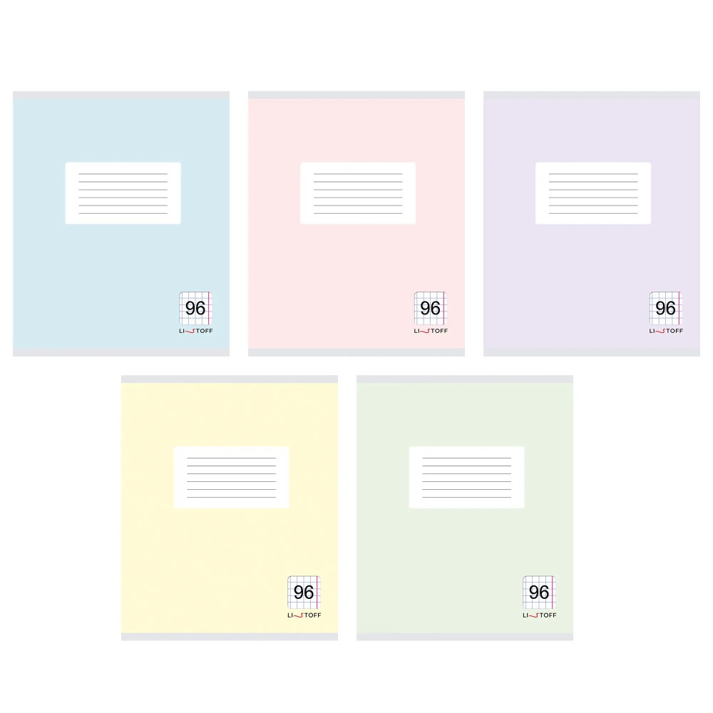 Тетрадь "Классическая серия", А5, 96 листов, клетка, ассорти 