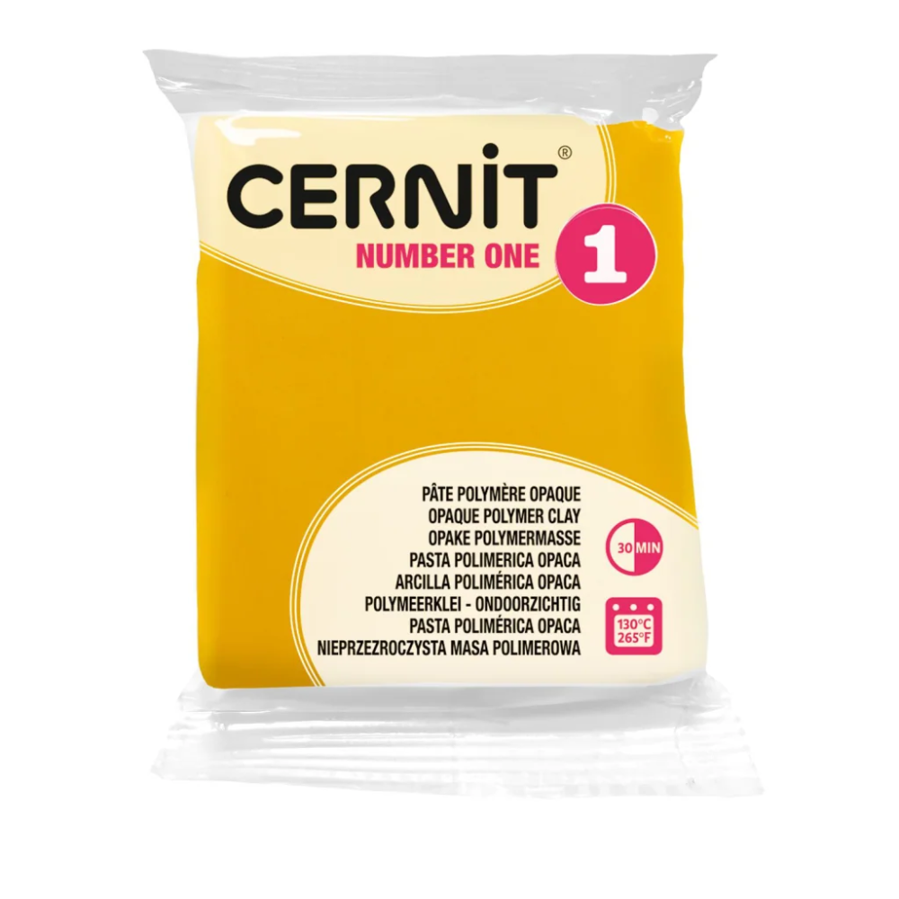 Полимерная глина "Cernit № 1 (Number One)", 56 г, 700 желтый