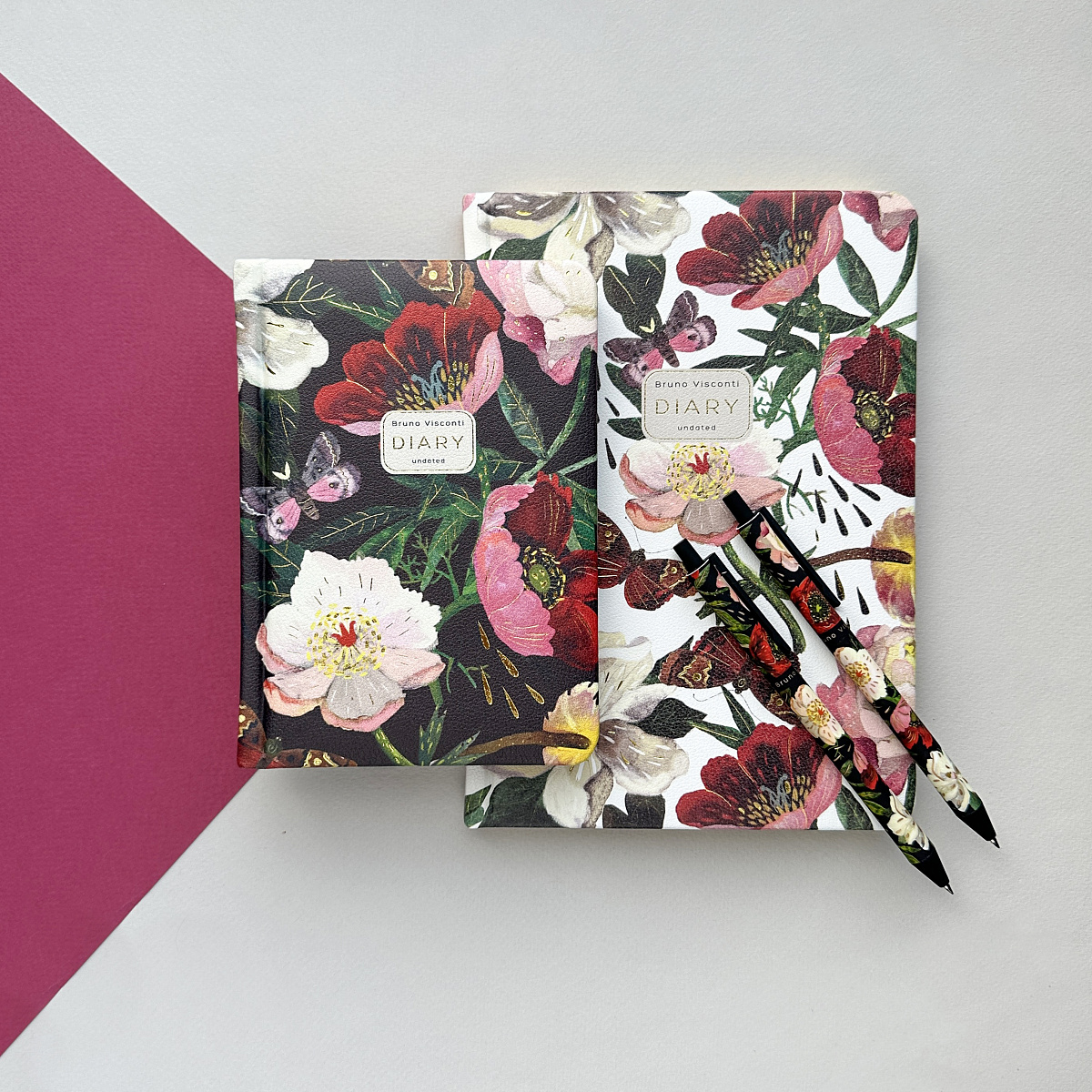 Ежедневник недатированный Bruno Visconti "Пионы", A6+, 240 страниц, разноцветный - 7