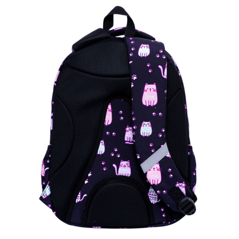 Рюкзак школьный Astra "Lovely Kitty", черный, розовый - 4