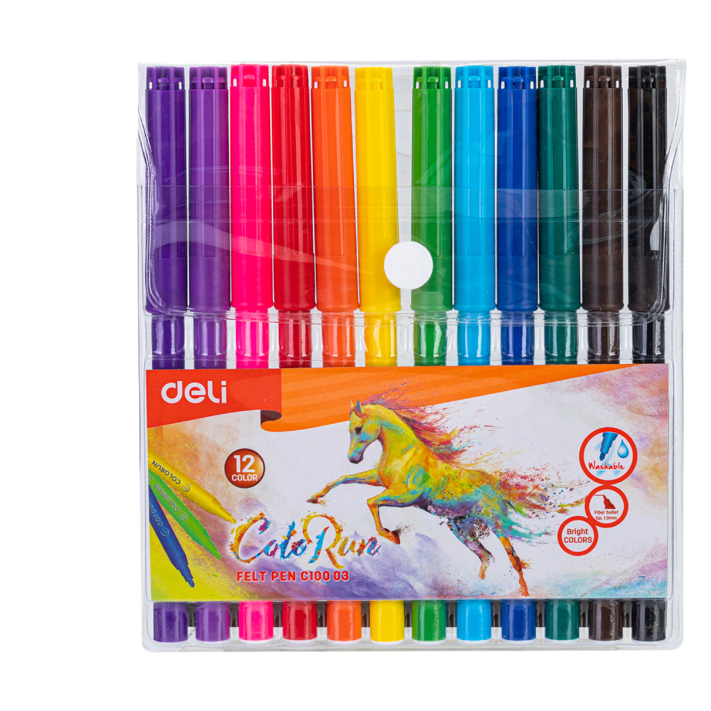 Фломастеры "ColoRun" 12 шт