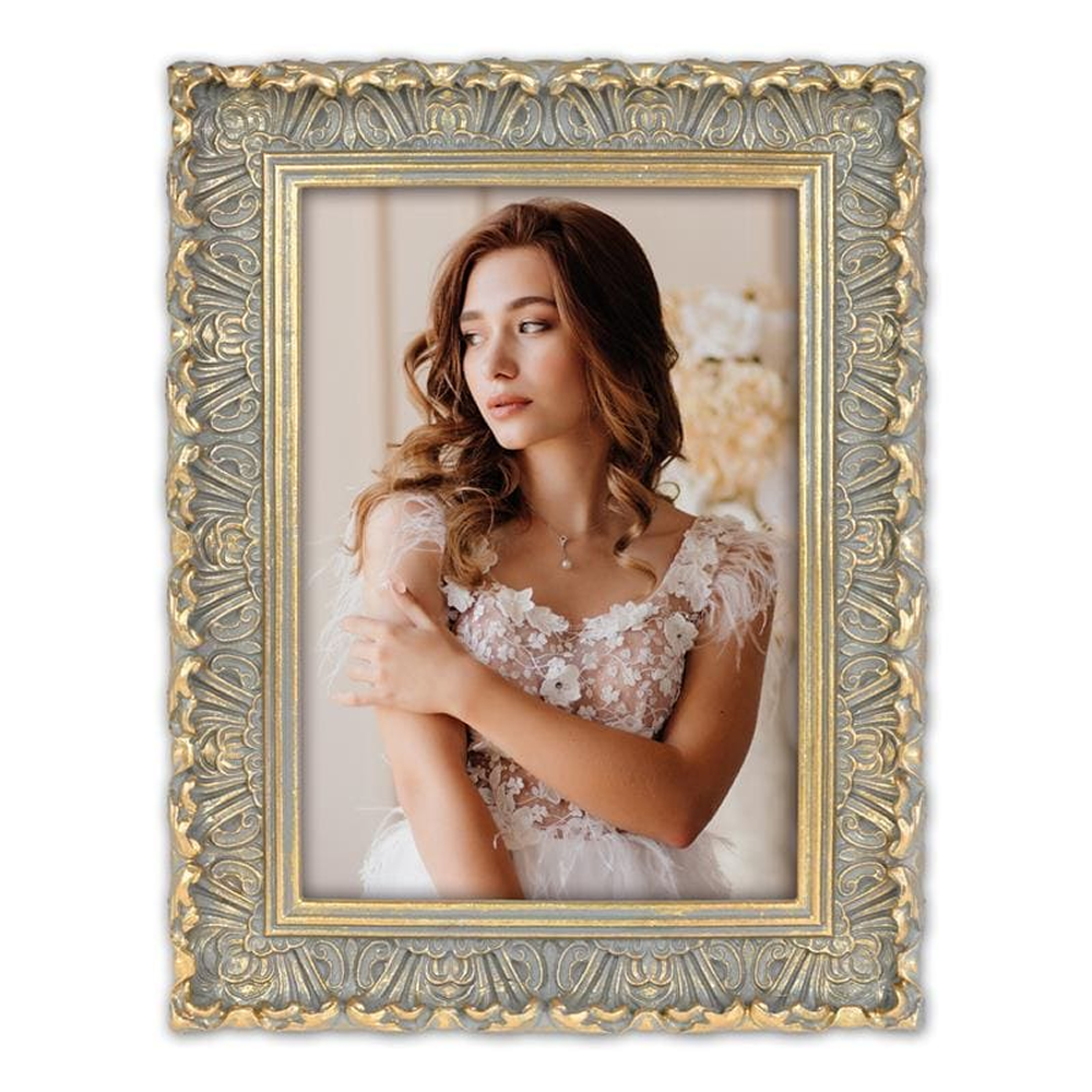 Фоторамка "VALBONNE", 10х15 см, серый, золотистый