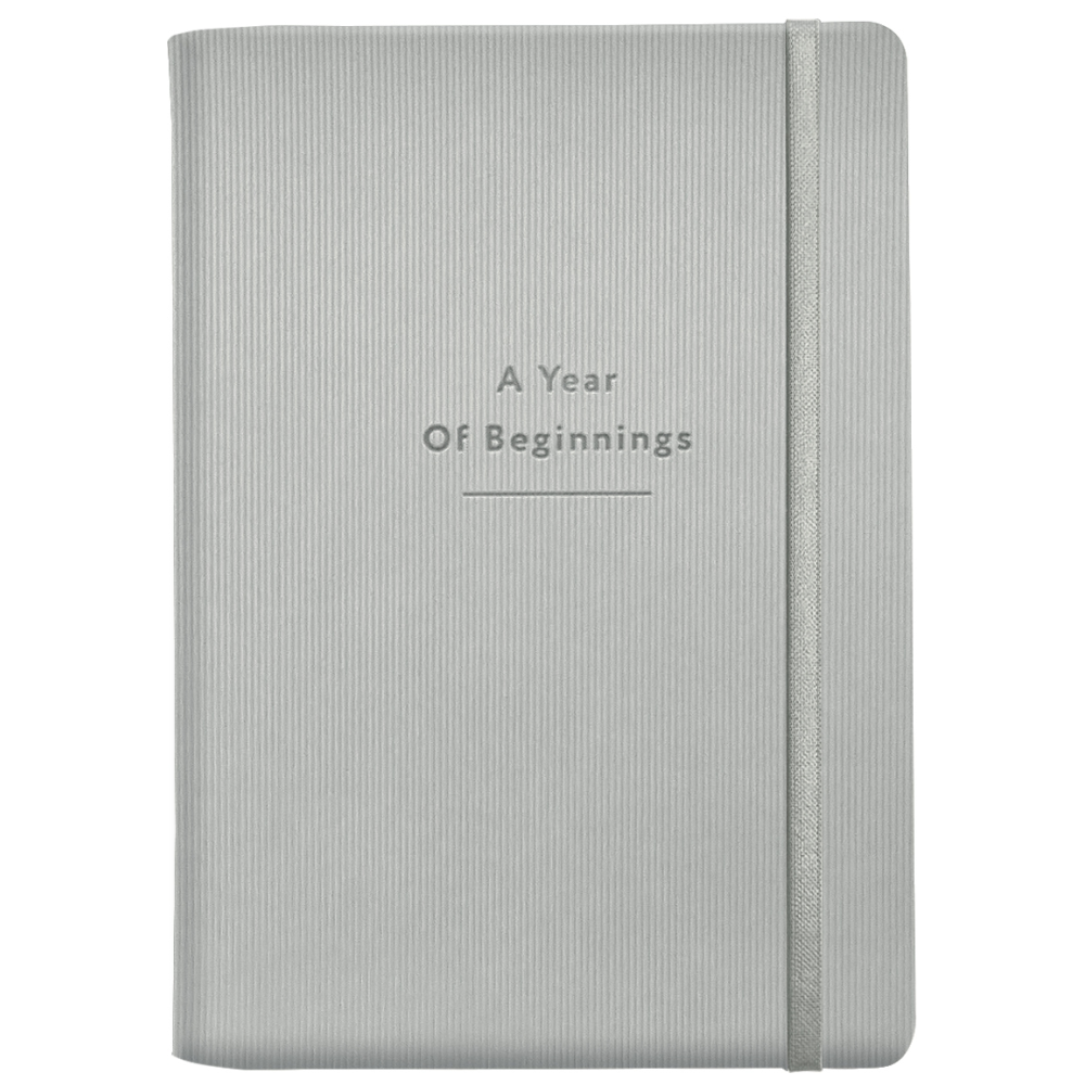 Ежедневник датированный "Intent" 2026, А5, 352 страницы, светло-серый