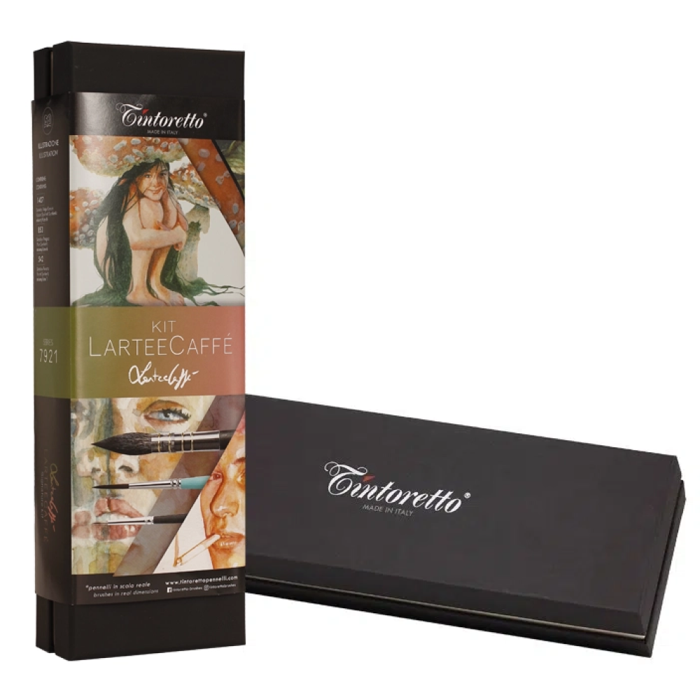 Набор кистей "Tintoretto. Ilaria D'Angelo selection", синтетика, 3 шт.