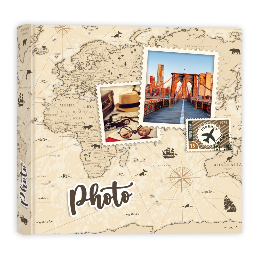 Альбом для фото "ADHESIVE", 31х32 см, 50 страниц, разноцветный