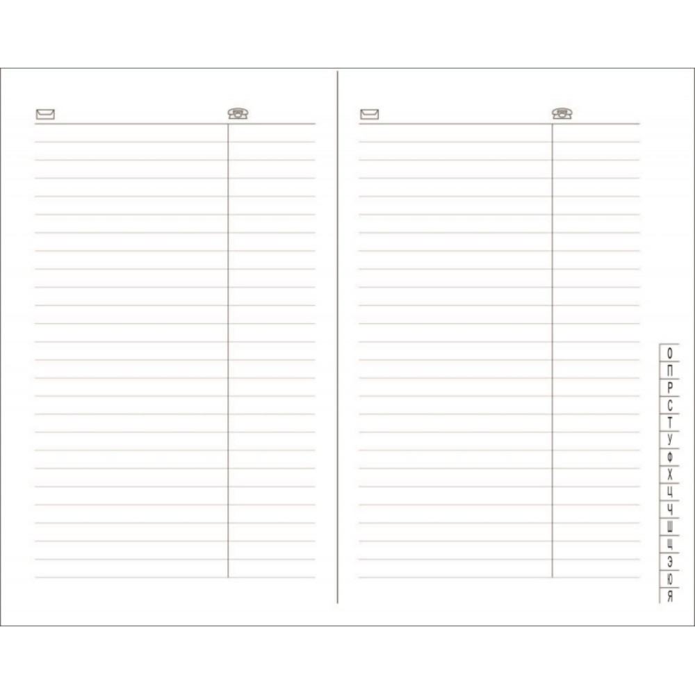 Книга телефонная "Вива", А5, 96 листов, бордовый 