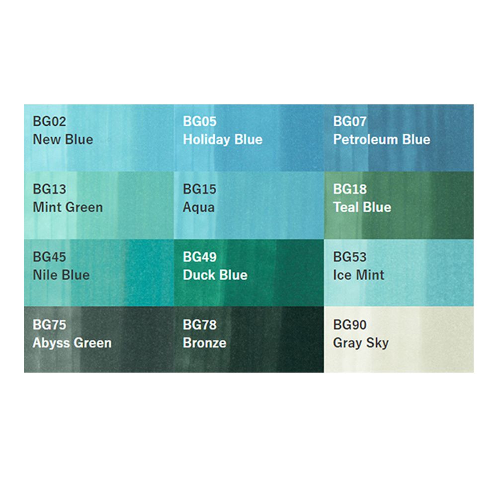 Маркер перманентный "Copic Sketch", BG-13 мятный зеленый - 3