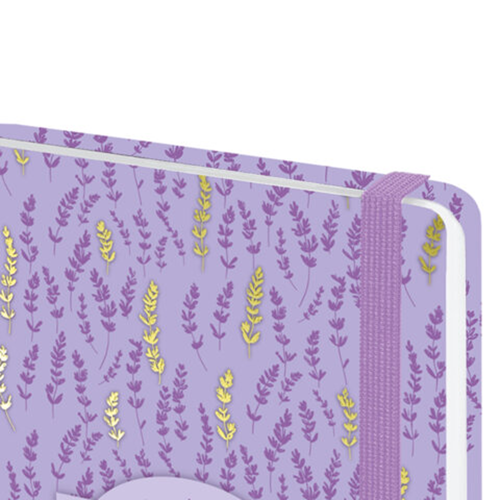 Ежедневник датированный "Лаванда" на 2026 год, А5, 320 страниц, на резинке, сиреневый - 4
