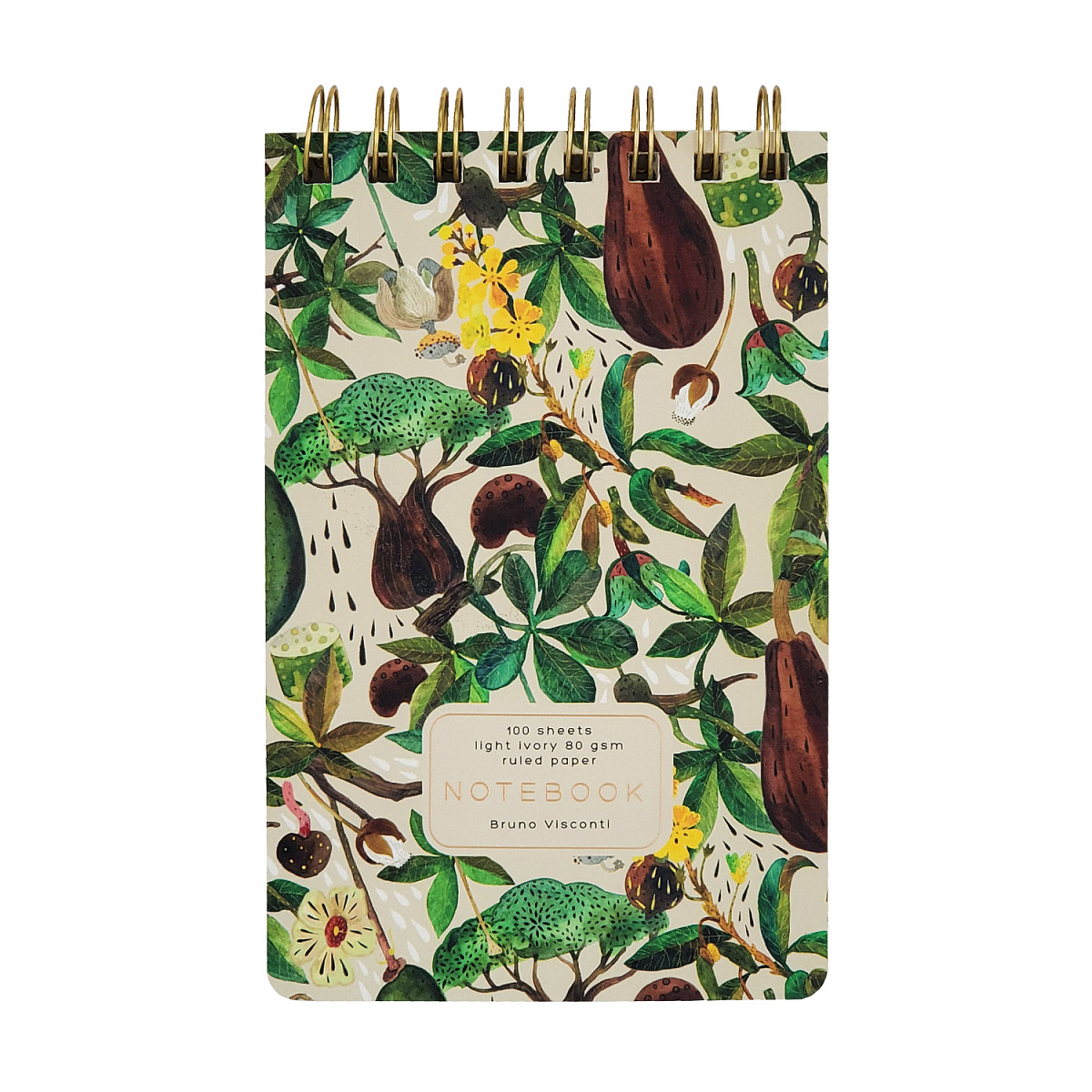 Блокнот Bruno Visconti "Cute Journal. Баобаб", В6, 100 листов, в линейку, разноцветный