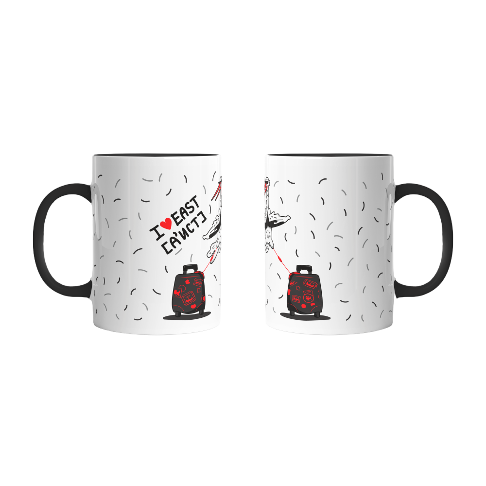 Кружка "Аистr", 320 мл, белый, черный