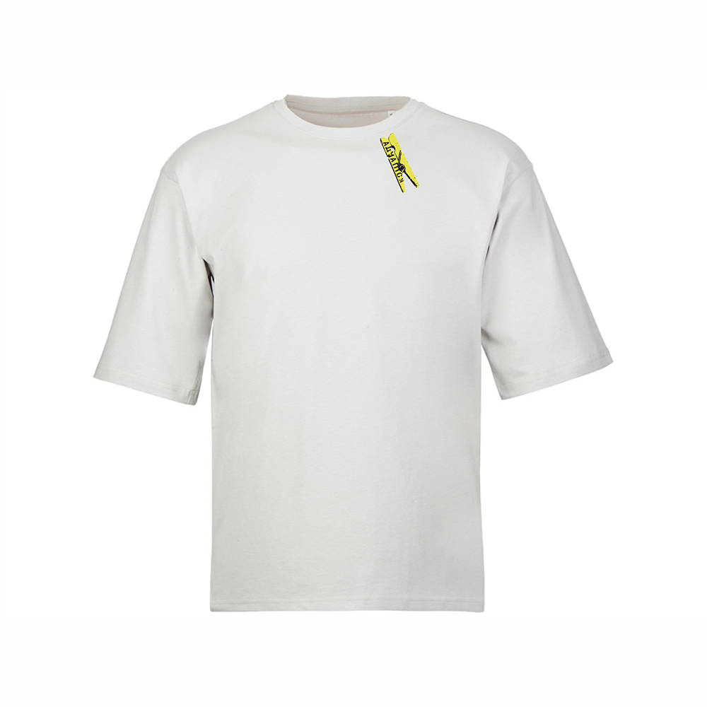 Футболка оверсайз «Адчапiся» унисекс, жемчужный, M-L