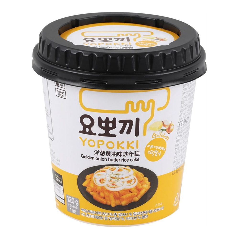 Палочки рисовые "Yopokki. Golden onion butter" с маслом золотистого лука, 120 гр.