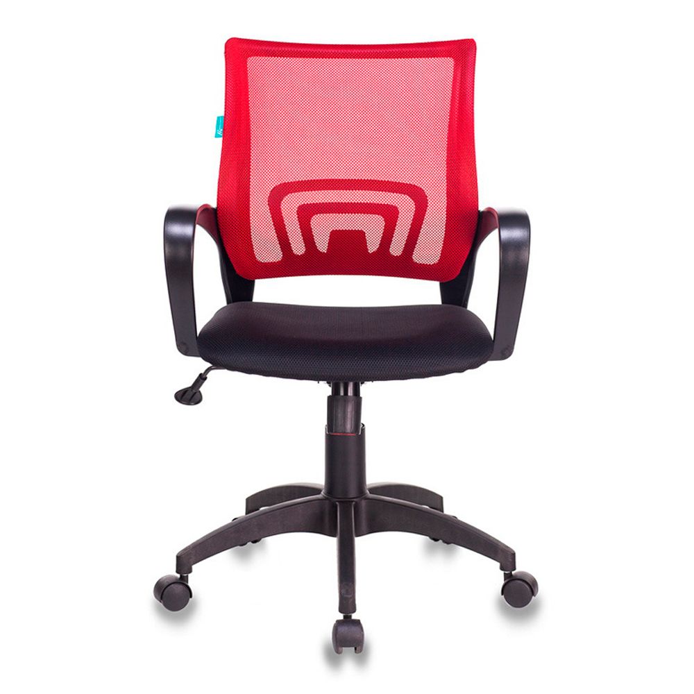 Кресло для персонала Бюрократ "CH-695N/BLACK", ткань, пластик, красный - 6