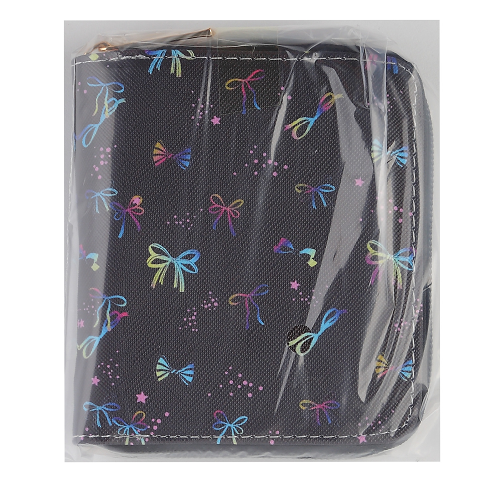 Кошелек "Bow style", 12х10 см, кожзам, черный - 5