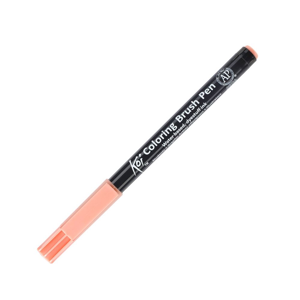 Маркер акварельный "Koi Color Brush", коралловый