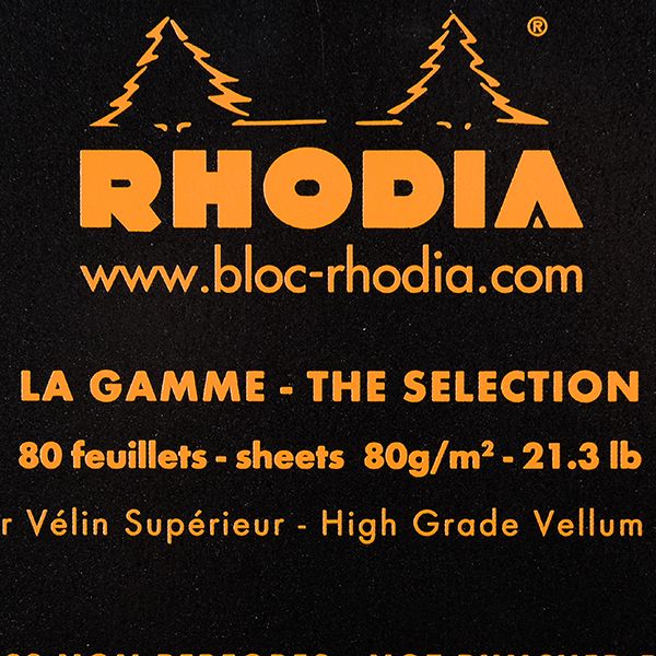 Блокнот "Rhodia", A4, 80 листов, клетка, черный - 3