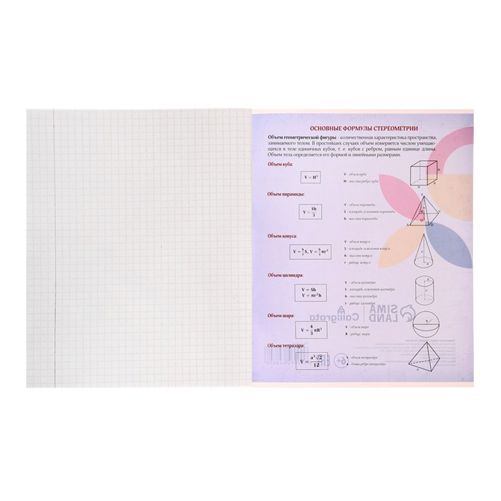 Тетрадь "Животные мемы. Геометрия", А5, 36 листов, клетка, разноцветный - 3