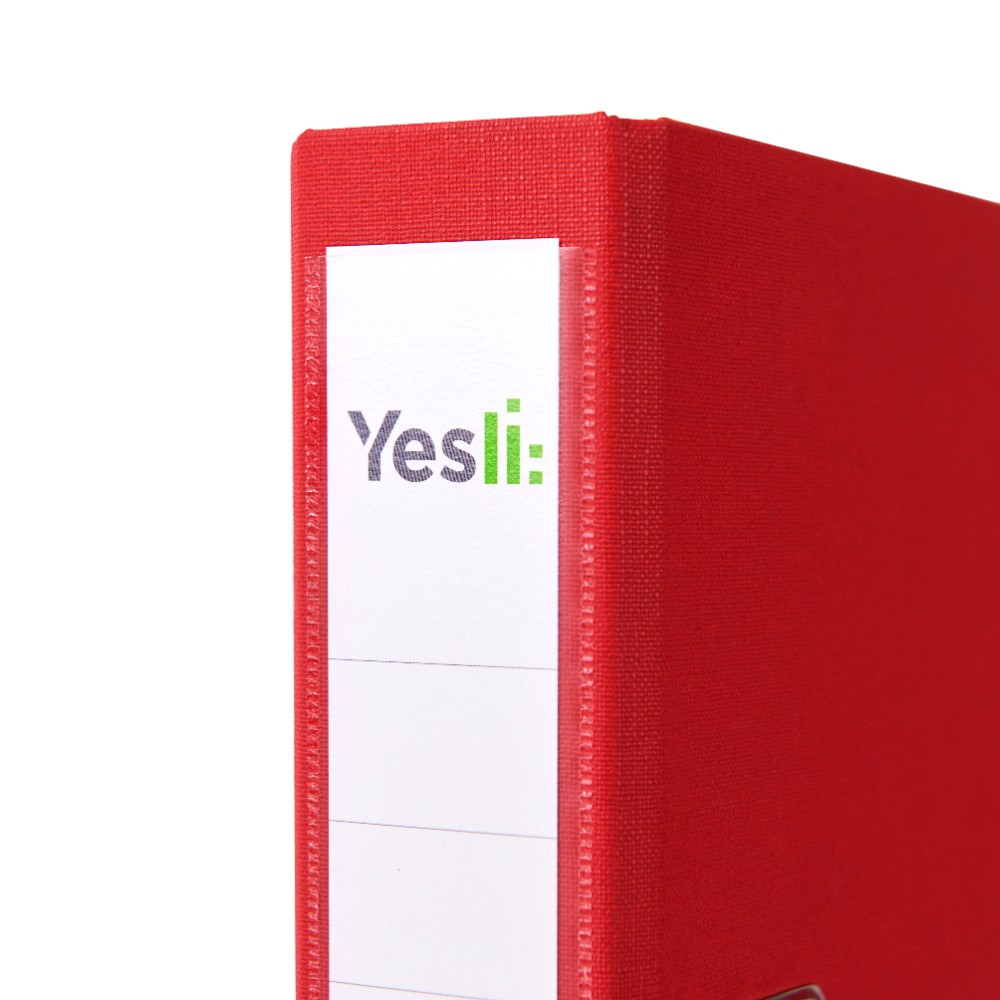 Папка-регистратор "Yesli:", А4, 50 мм, ПВХ Эко, красный - 3