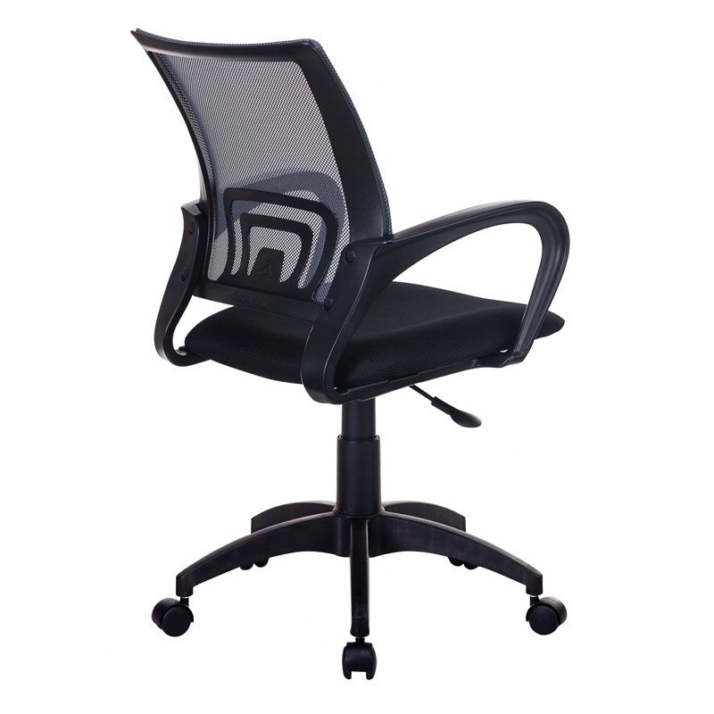 Кресло для персонала Бюрократ "CH-695NLT", ткань, пластик, темно-серый, черный - 4