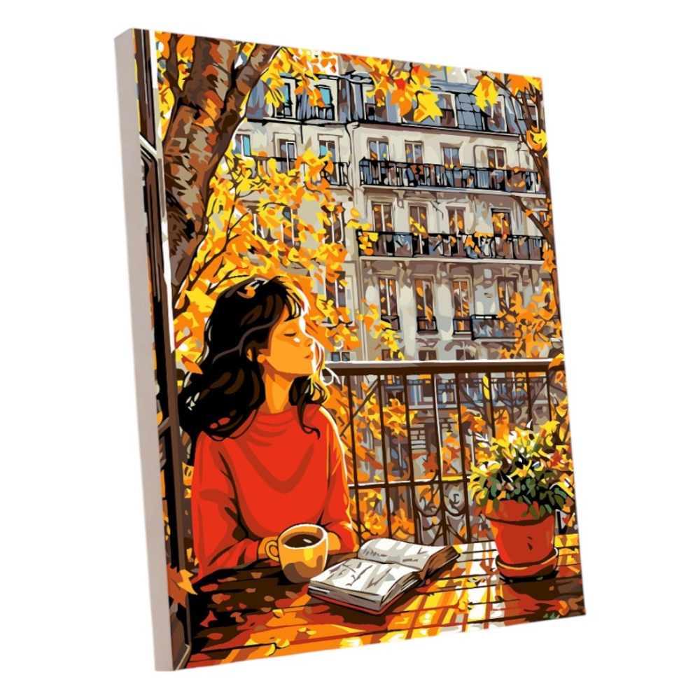 Картина по номерам "Осенняя девушка"