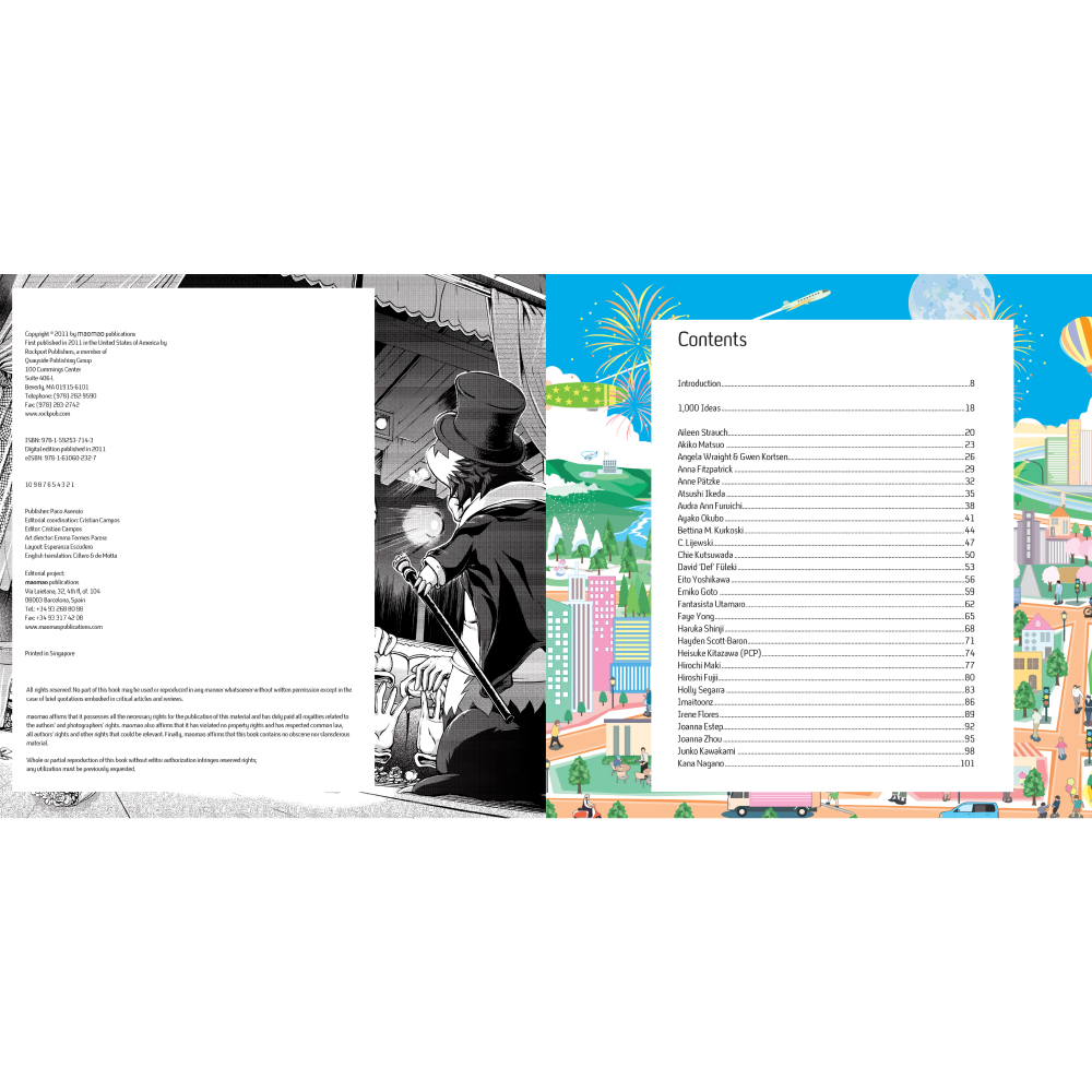 Книга на английском языке "1000 Ideas by 100 Manga Artist", Cristian Campos