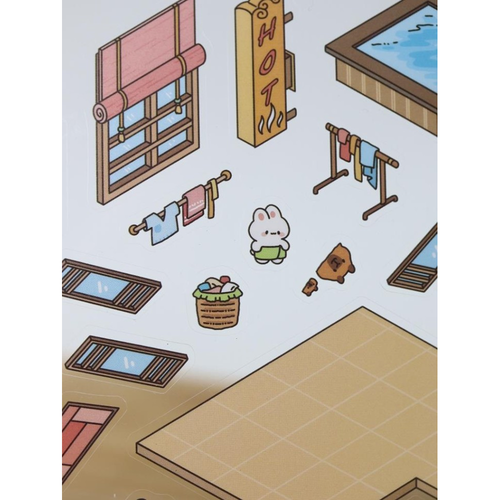 Набор наклеек "Румбокс. Аквапарк" с пинцетом, разноцветный - 4