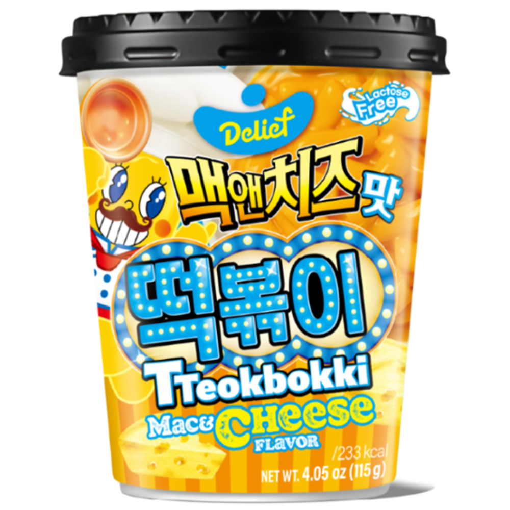 Токпокки "DELIEF. Tteokbokki Mac&Cheese", со вкусом сыра, 115 гр