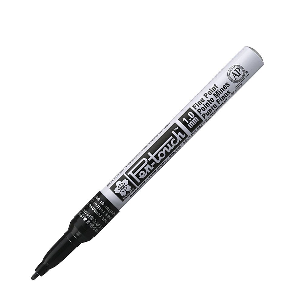 Маркер перманентный "Pen-Touch", F, черный
